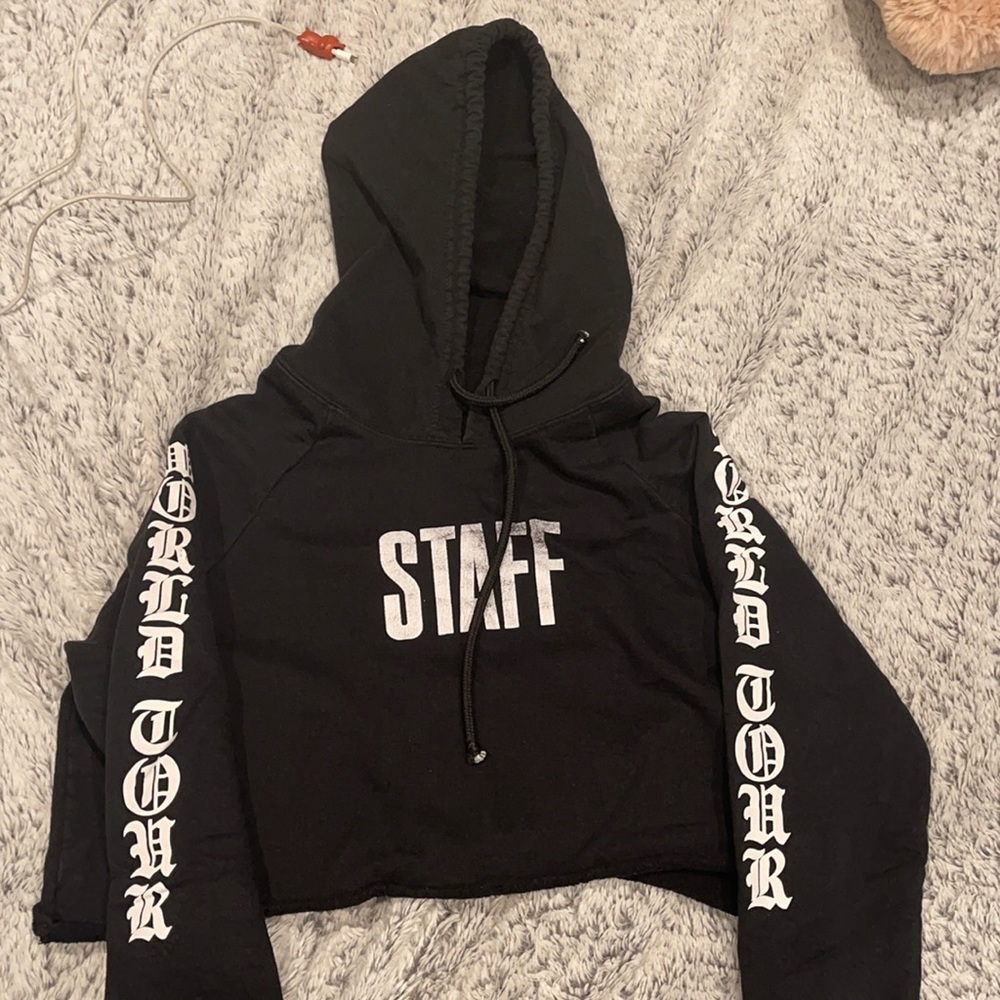 Cropped Purpose Tour hoodie